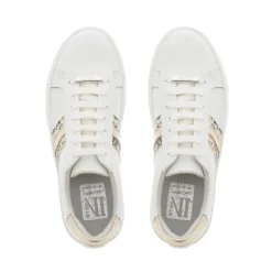 Polina Stripe Gold Platform Leather Trainers<Carl Scarpa Cheap