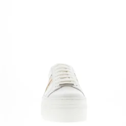 Polina Stripe Gold Platform Leather Trainers<Carl Scarpa Cheap