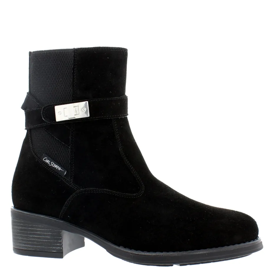 Pollenzo Black Suede Ankle Boots<Carl Scarpa Fashion