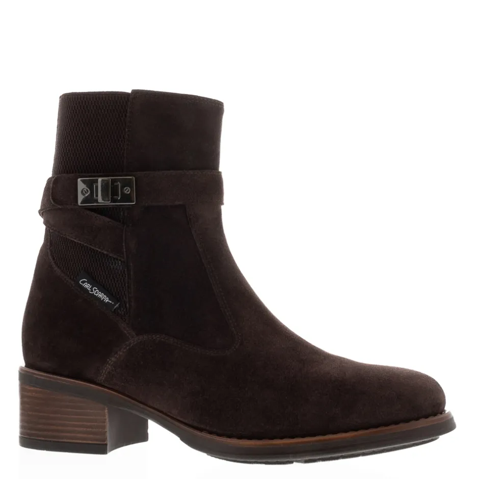 Pollenzo Brown Suede Ankle Boots<Carl Scarpa Shop