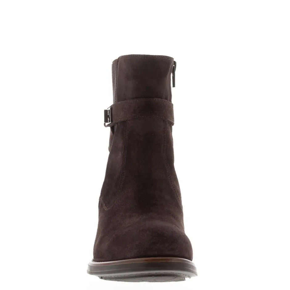 Pollenzo Brown Suede Ankle Boots<Carl Scarpa Shop