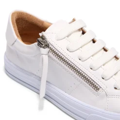 Ravi White Leather Flat Trainers<Carl Scarpa Sale