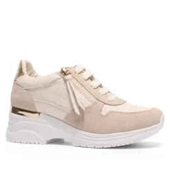 Robyn Cream Leather Chunky Trainers<Carl Scarpa Online