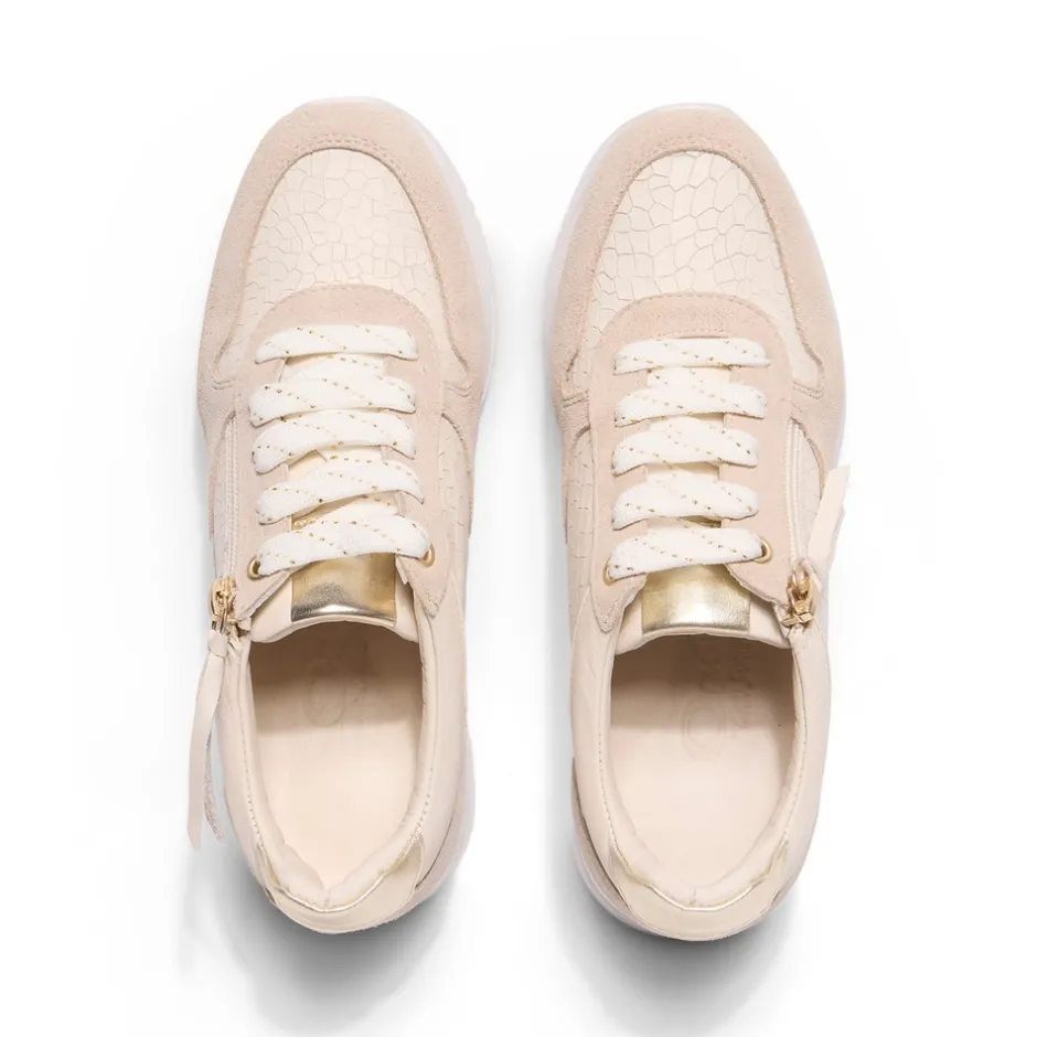 Robyn Cream Leather Chunky Trainers<Carl Scarpa Online