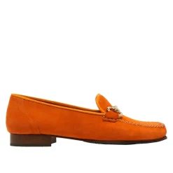 Rochette Orange Suede Snaffle Loafers<Carl Scarpa Online