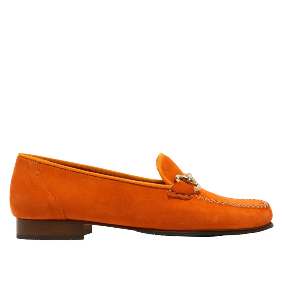 Rochette Orange Suede Snaffle Loafers<Carl Scarpa Online