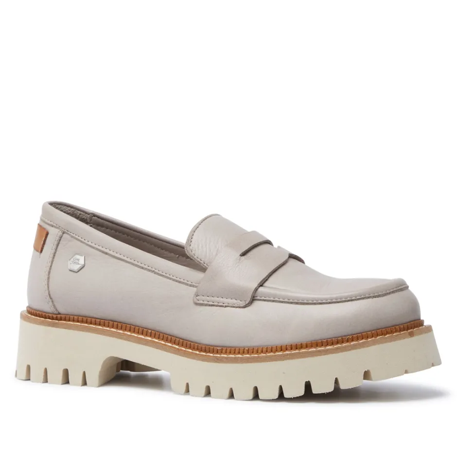 Rolita Grey Leather Loafers<Carl Scarpa Store