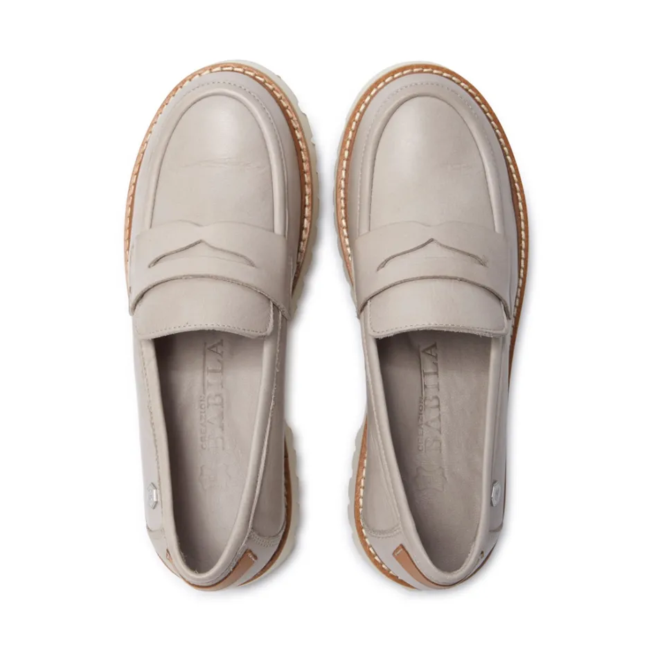 Rolita Grey Leather Loafers<Carl Scarpa Store