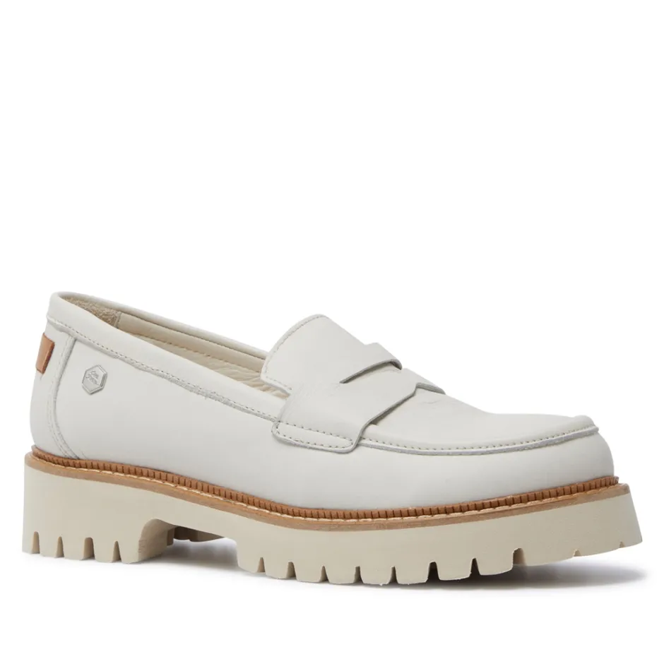 Rolita Off White Leather Loafers<Carl Scarpa Cheap