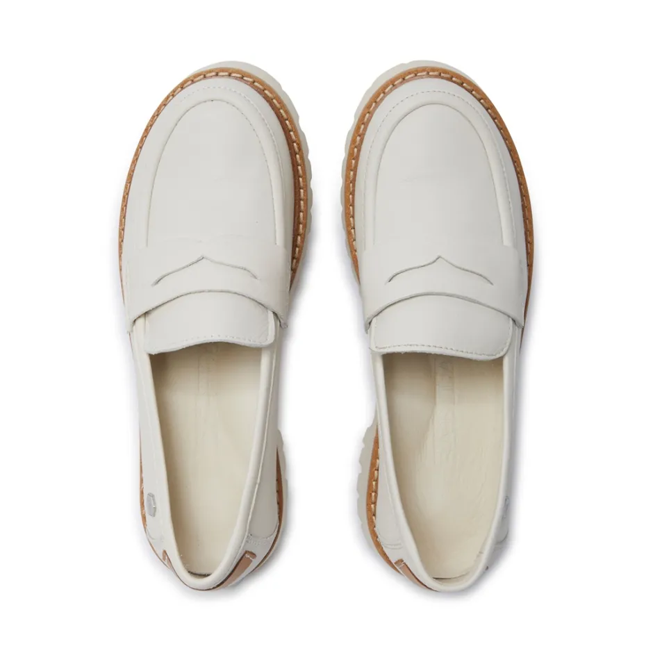 Rolita Off White Leather Loafers<Carl Scarpa Cheap