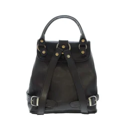 Rosaura Black Italian Leather Backpack<Carl Scarpa Cheap