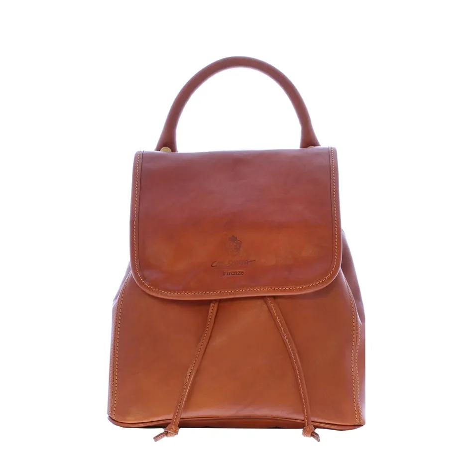 Rosaura Tan Italian Leather Backpack<Carl Scarpa New