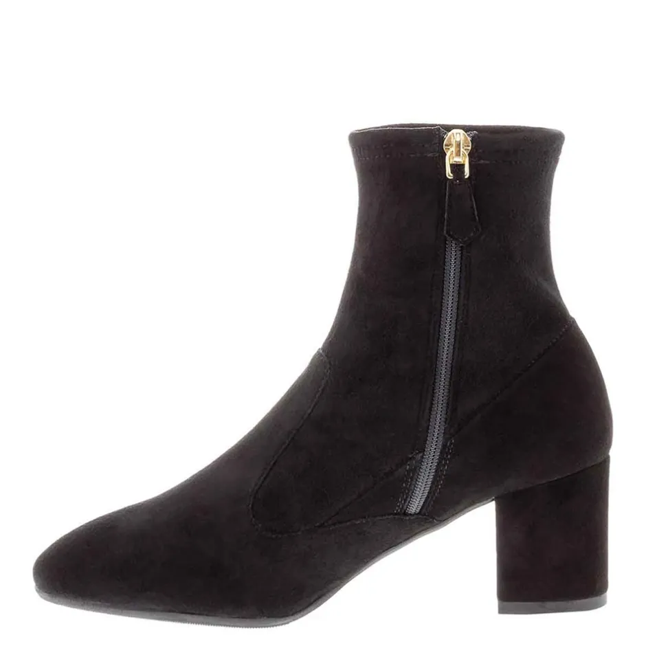 Rose Black Suede Ankle Boots<Carl Scarpa New