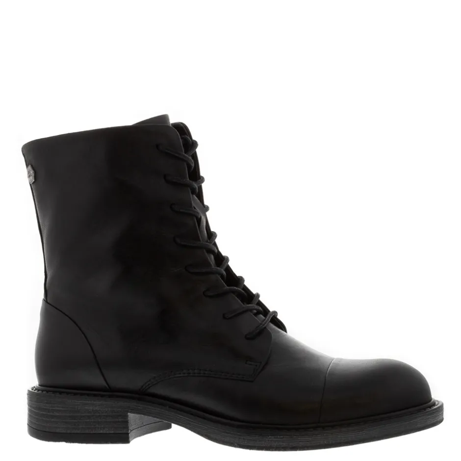 Rosemarie Black Leather Lace Up Ankle Boots<Carl Scarpa Sale