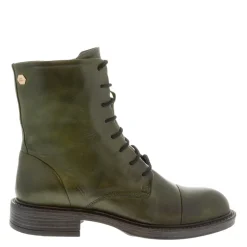 Rosemarie Green Leather Lace Up Ankle Boots<Carl Scarpa Flash Sale