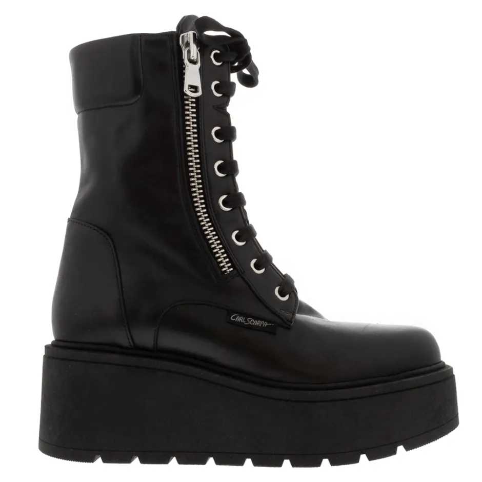 Sabbati Black Leather Ankle Boots<Carl Scarpa Cheap