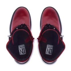 Sabbati Red Leather Ankle Boots<Carl Scarpa Cheap