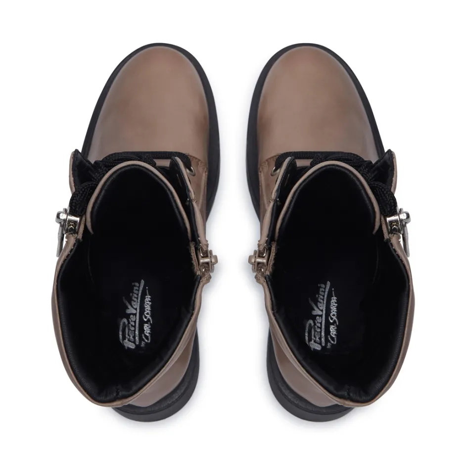Sabbati Taupe Leather Ankle Boots<Carl Scarpa Sale