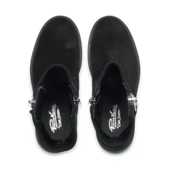 Saluzzo Black Suede Ankle Boots<Carl Scarpa Online