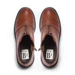 Sanica Tan Leather Zip-Up Ankle Boots<Carl Scarpa Sale