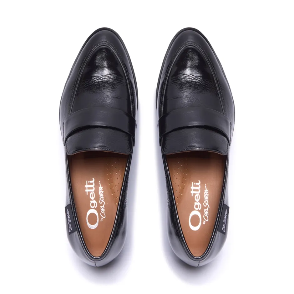 Sarina Black Patent Leather Loafers<Carl Scarpa Outlet