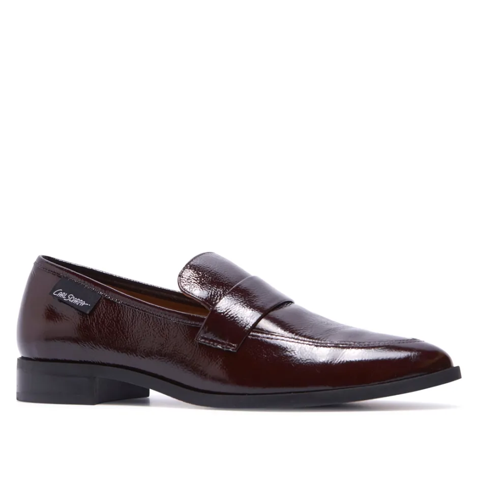 Sarina Bordo Patent Leather Loafers<Carl Scarpa Clearance