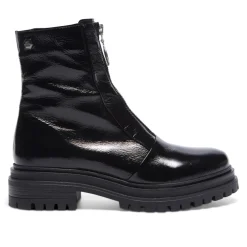 Savita Black Patent Leather Zip-Up Ankle Boots<Carl Scarpa Online