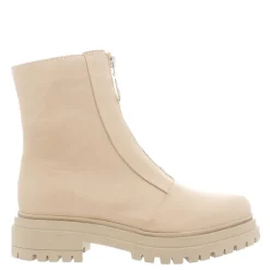 Savita Off White Leather Zip-Up Ankle Boots<Carl Scarpa Cheap