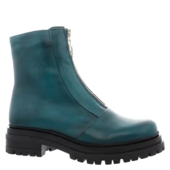Savita Teal Leather Zip-Up Ankle Boots<Carl Scarpa Sale