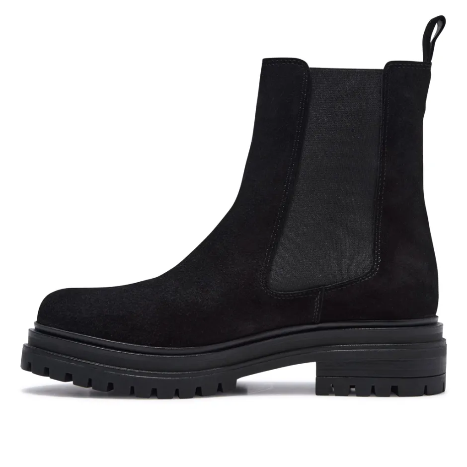 Selessia Black Suede Ankle Boots<Carl Scarpa Best Sale