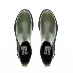 Selessia Green Leather Chelsea Boots<Carl Scarpa Discount