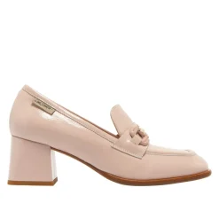 Senso Blush Leather Block Heel Loafers<Carl Scarpa Discount