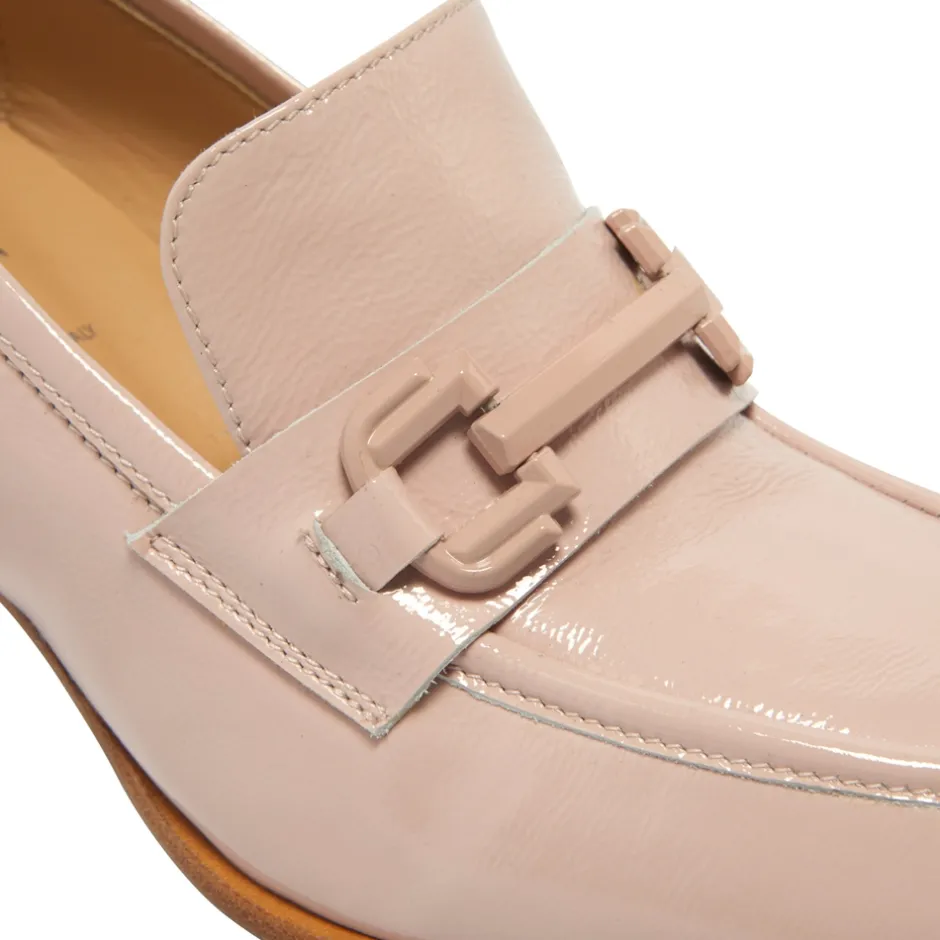 Senso Blush Leather Block Heel Loafers<Carl Scarpa Discount