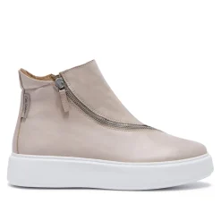 Serpa Beige Leather Trainers<Carl Scarpa New