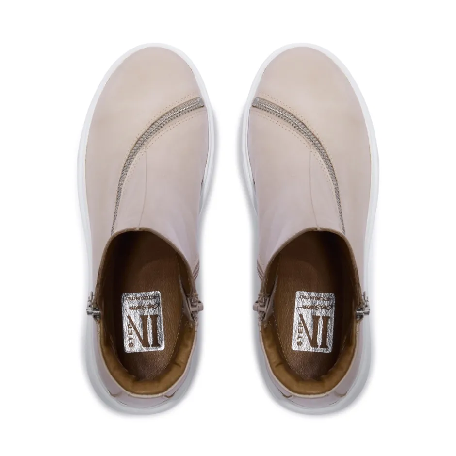 Serpa Beige Leather Trainers<Carl Scarpa New