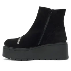 Serpentina Black Suede Ankle Boots<Carl Scarpa Online