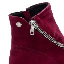 Serpentina Burgundy Suede Ankle Boots<Carl Scarpa Best Sale