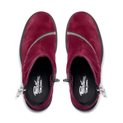 Serpentina Burgundy Suede Ankle Boots<Carl Scarpa Best Sale