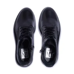 Seville Black Leather Ankle Boots<Carl Scarpa Outlet
