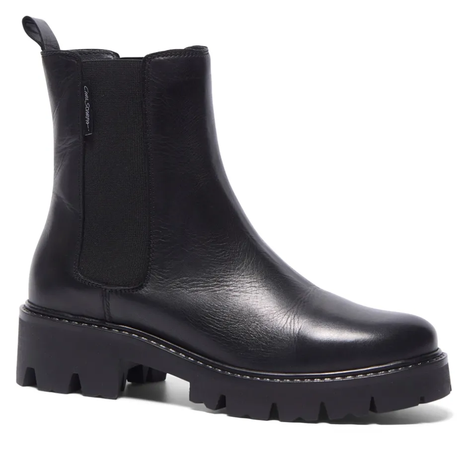 Solette Black Leather Chelsea Boots<Carl Scarpa Outlet