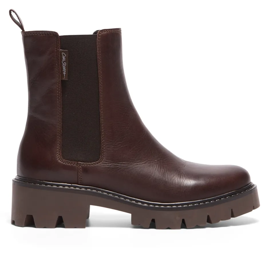 Solette Brown Leather Chelsea Boots<Carl Scarpa Outlet