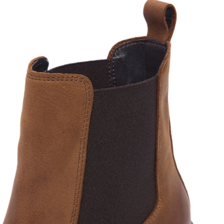 Spoleto Brown Leather Ankle Boots<Carl Scarpa Best Sale