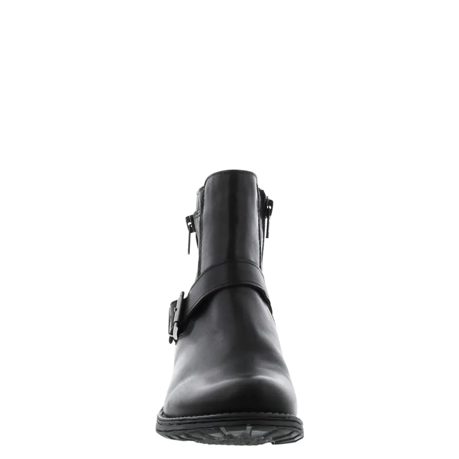 Sumaya Black Leather Ankle Boots<Carl Scarpa Best