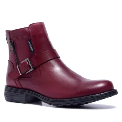 Sumaya Bordo Leather Ankle Boots<Carl Scarpa Store