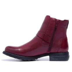 Sumaya Bordo Leather Ankle Boots<Carl Scarpa Store