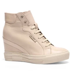 Tabita Off White Leather Platform Trainers<Carl Scarpa Sale