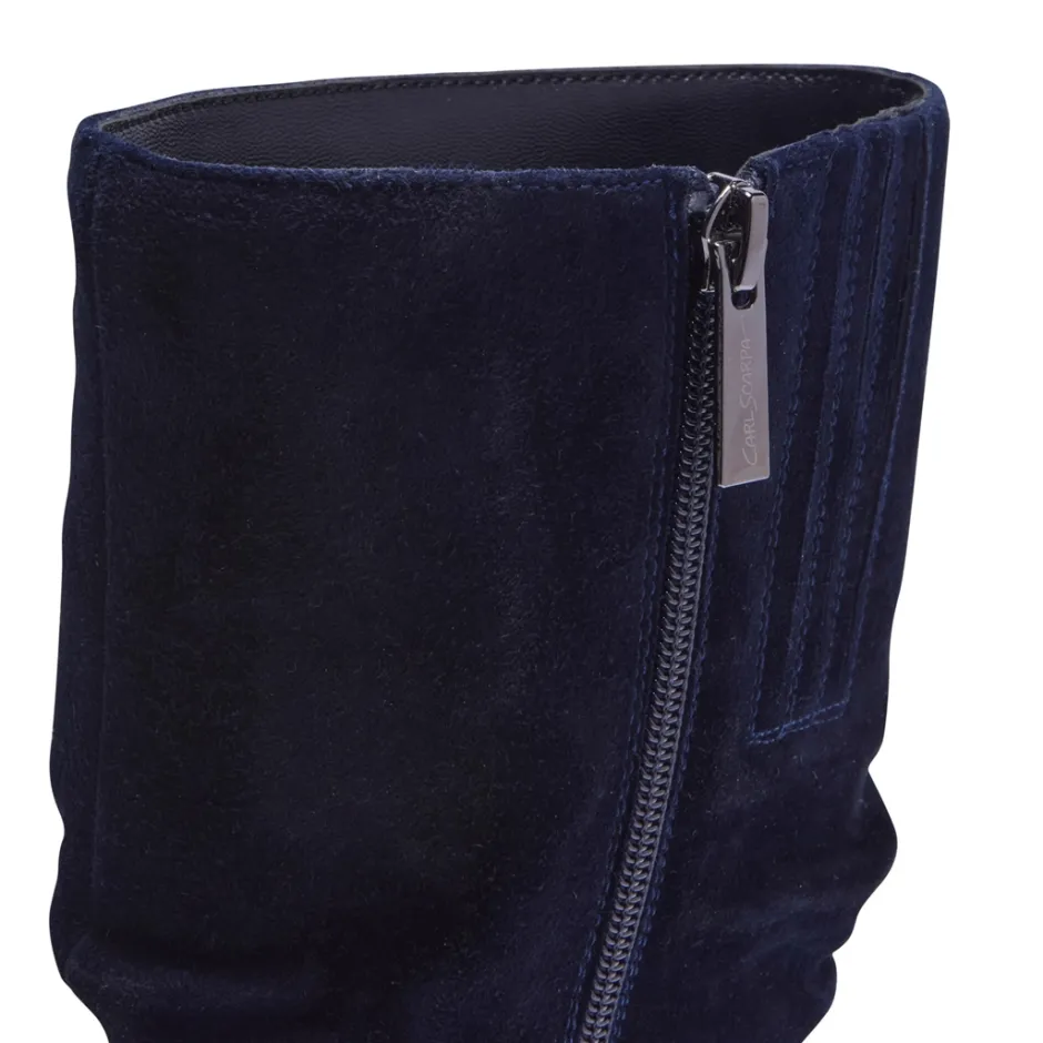 Tipici Navy Suede Ankle Boots<Carl Scarpa Cheap