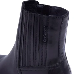 Trepani Black Leather Ankle Boots<Carl Scarpa Shop