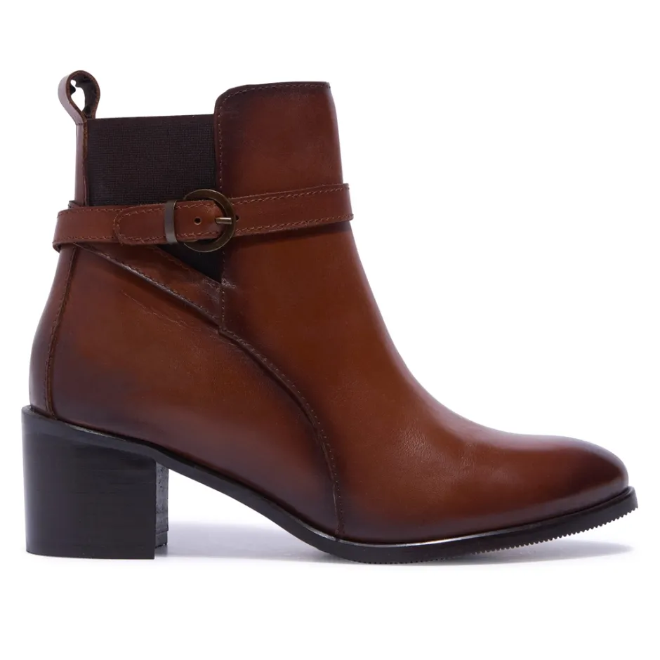 Trimona Tan Leather Ankle Boots<Carl Scarpa Sale