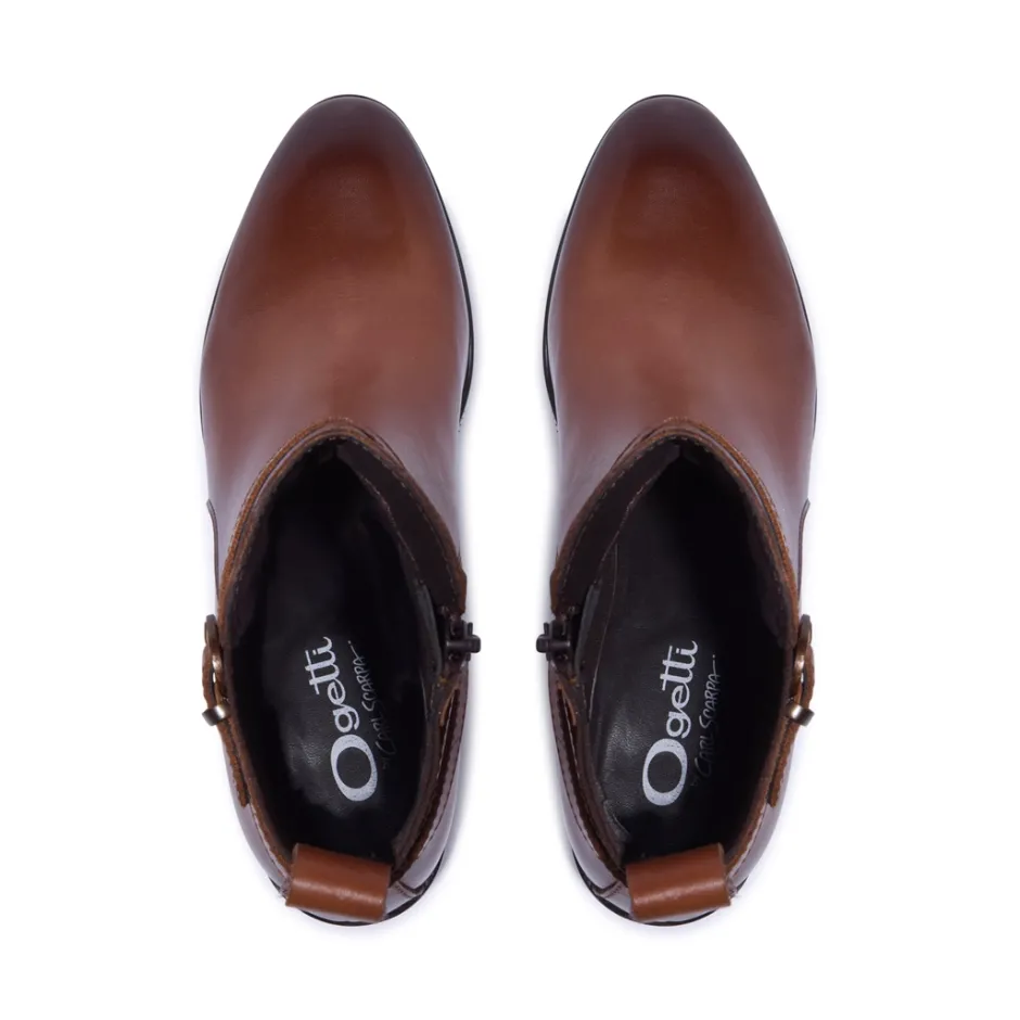 Trimona Tan Leather Ankle Boots<Carl Scarpa Sale
